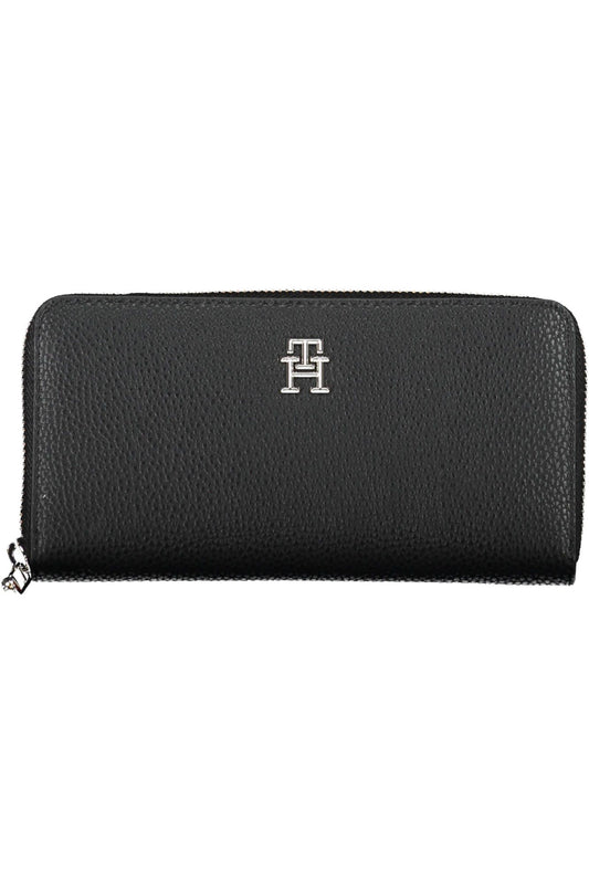 Black Polyurethane Women Wallet