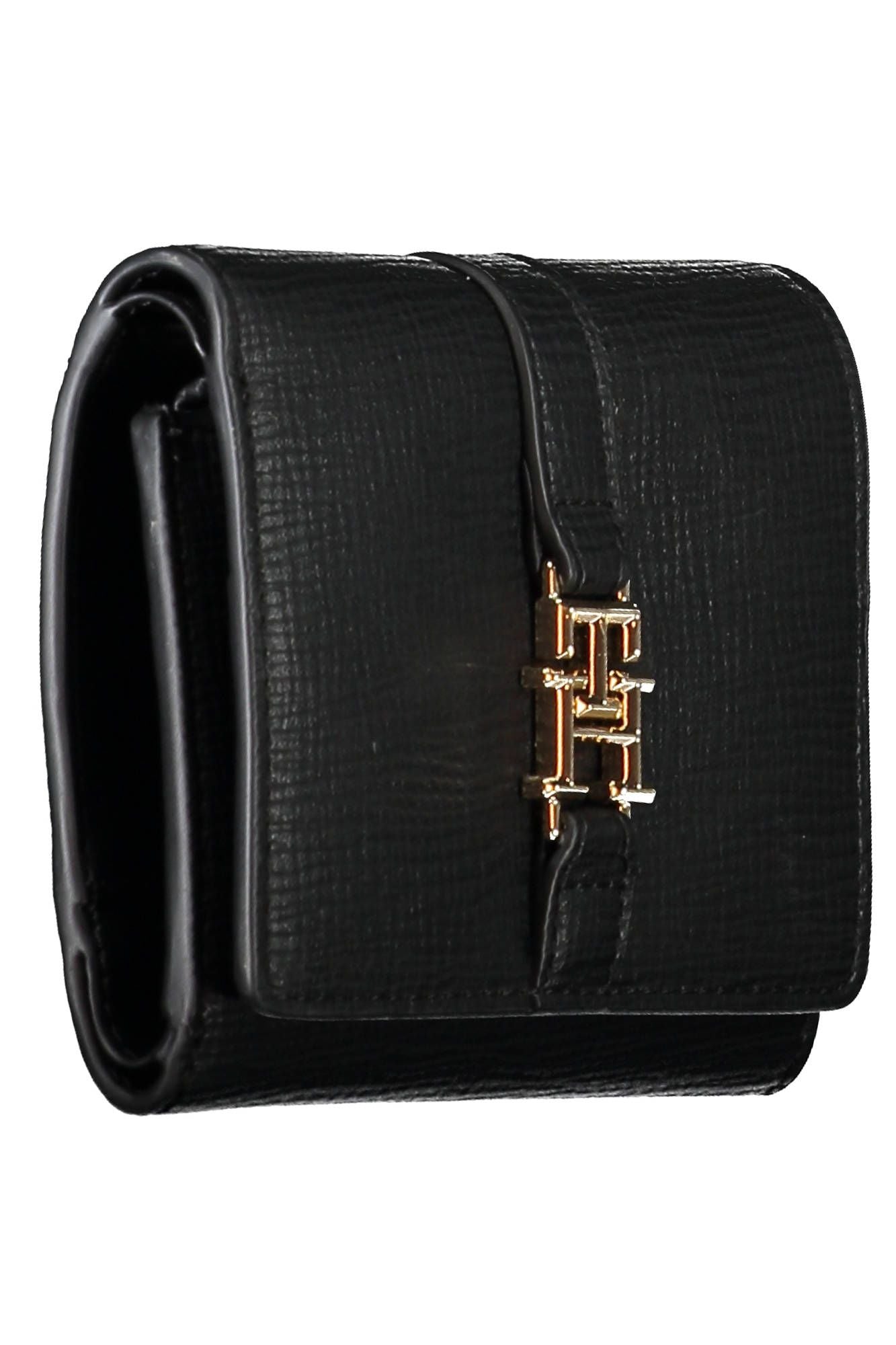 Black Polyurethane Women Wallet
