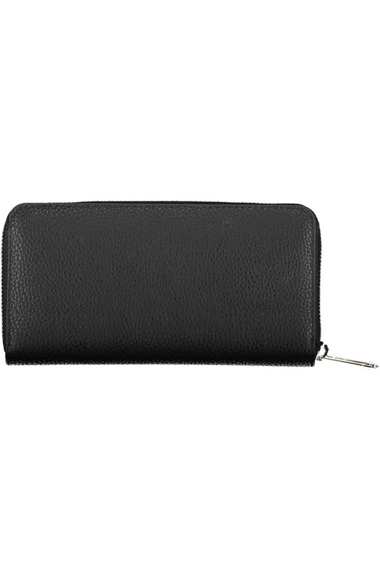 Black Polyurethane Women Wallet