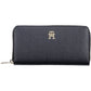 Blue Polyurethane Women Wallet