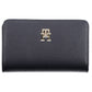 Blue Polyurethane Women Wallet