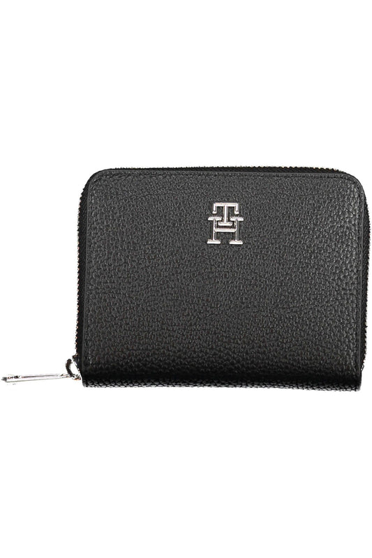 Black Polyurethane Women Wallet