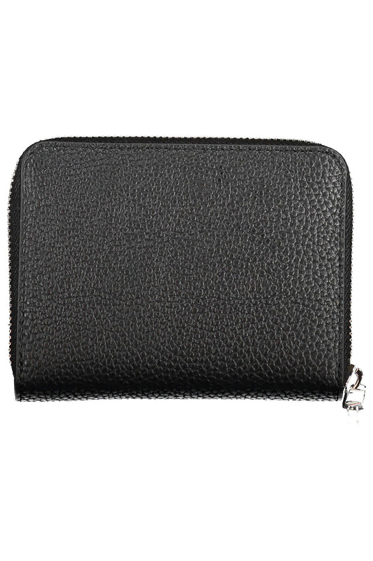 Black Polyurethane Women Wallet