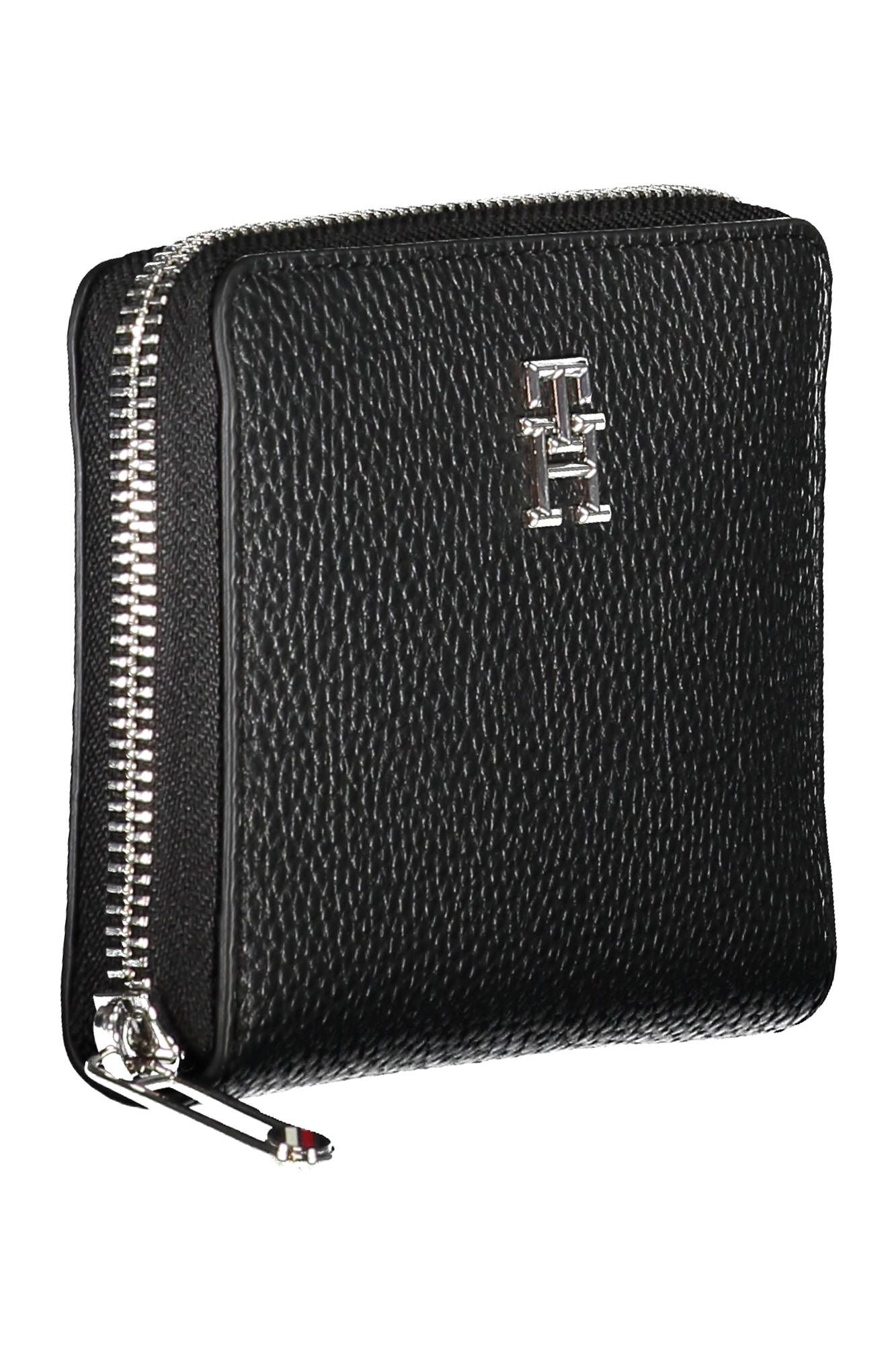 Black Polyurethane Women Wallet