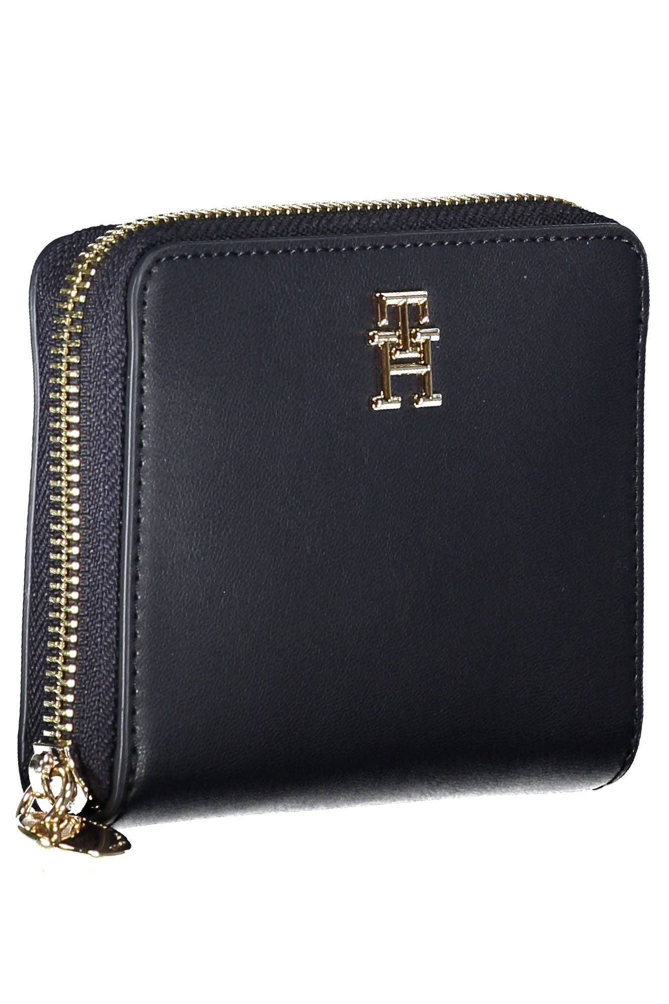 Blue Polyurethane Women Wallet