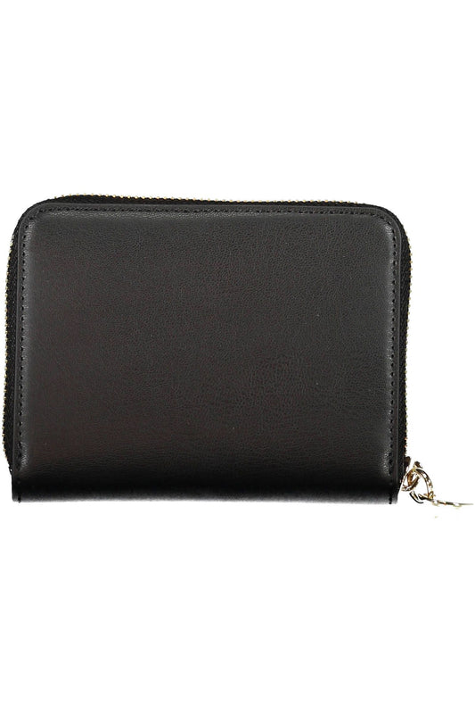 Black Polyurethane Women Wallet