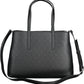 Black Polyester Women Handbag