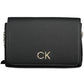 Black Polyester Women Handbag