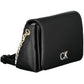 Black Polyester Women Handbag