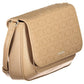 Beige Polyester Women Handbag