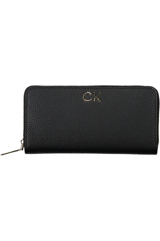 Black Polyester Women Wallet