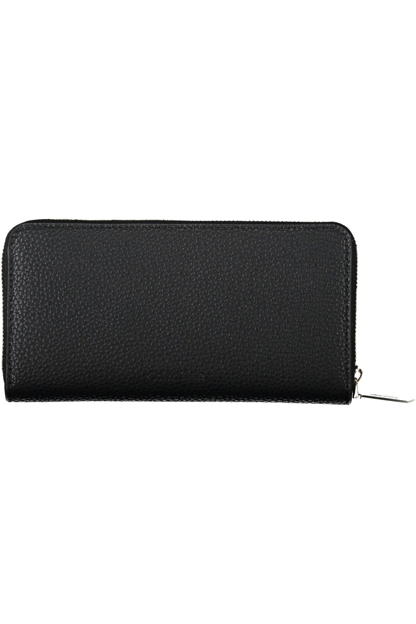 Black Polyester Women Wallet