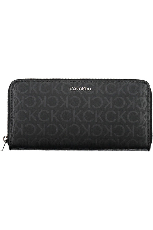 Black Polyester Women Wallet