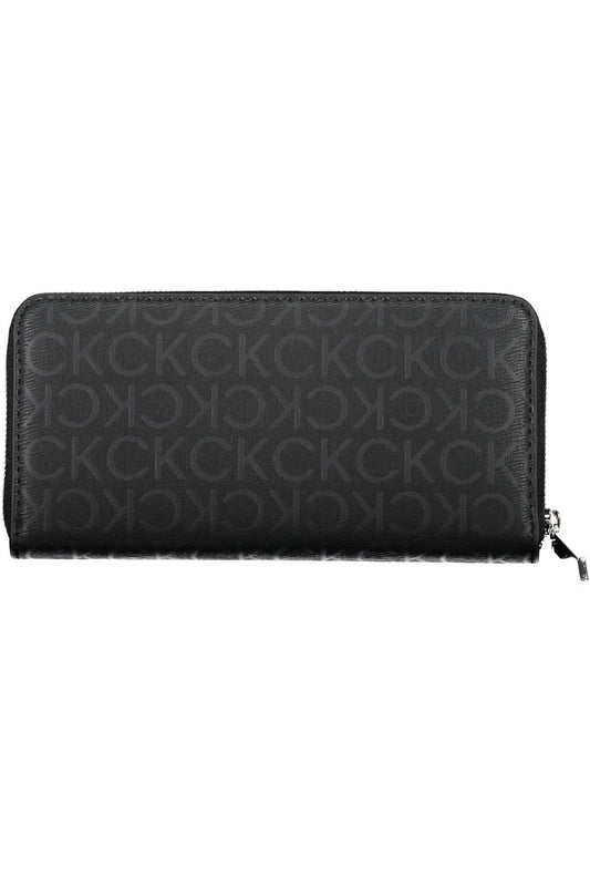 Black Polyester Women Wallet
