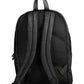 Black Polyester Men Backpack