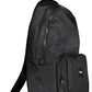 Black Polyester Men Backpack