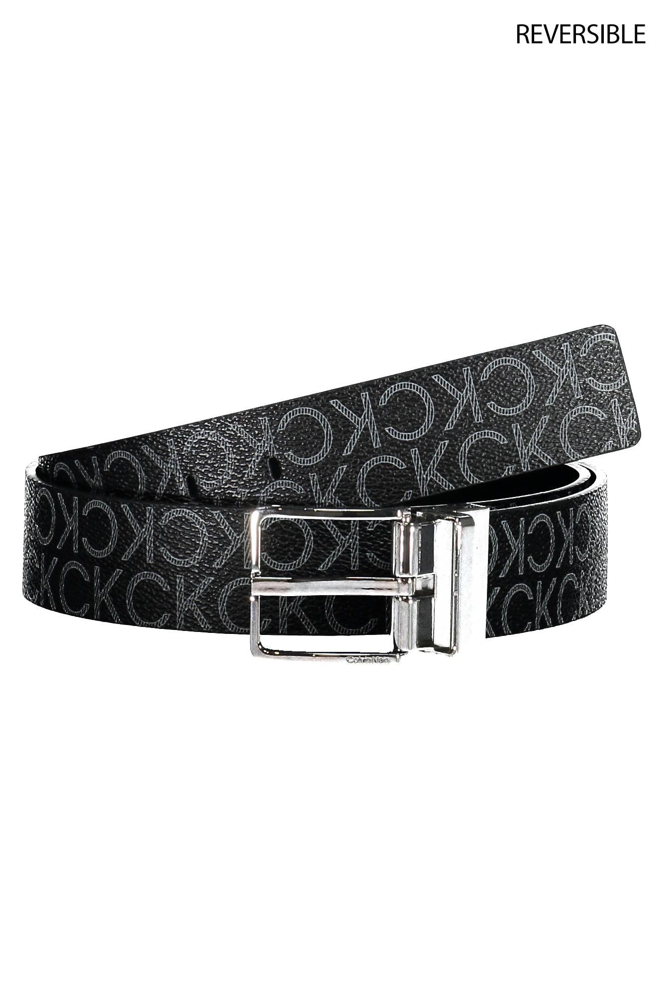 Black Polyurethane Men Belt