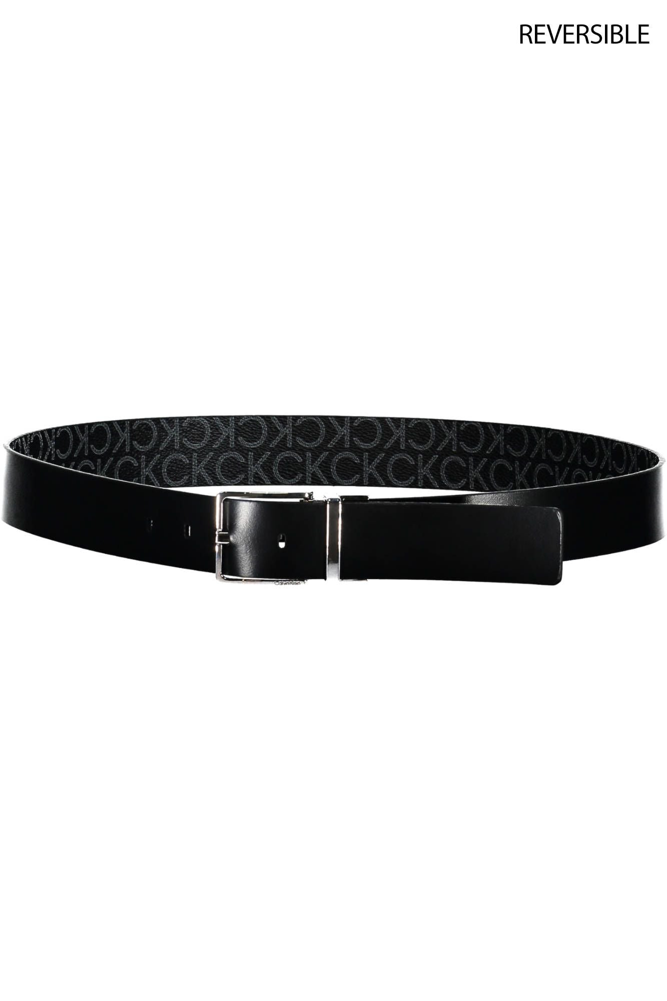 Black Polyurethane Men Belt