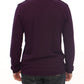 Elegant Purple V-Neck Sweater