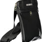 Black Polyurethane Men Shoulder Bag