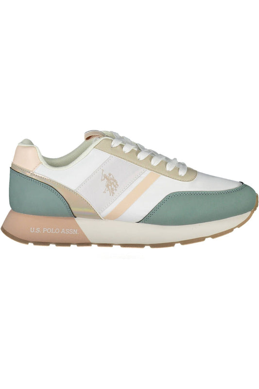 White Nylon Women Sneaker