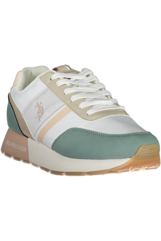 White Nylon Women Sneaker