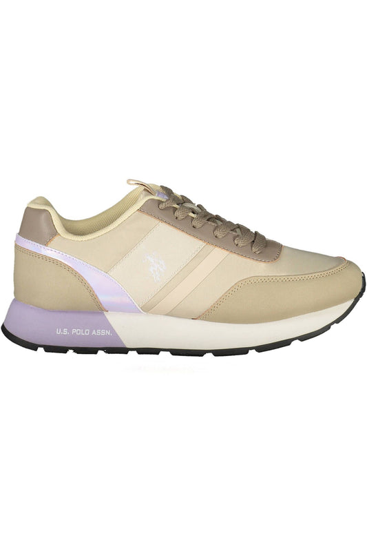 Beige Nylon Women Sneaker