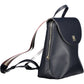 Blue Polyester Women Backpack