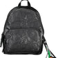 Black Polyurethane Women Backpack