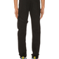 Elevated Black Cotton Cargo Trousers with Metal Details