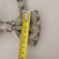 Gray 100% Silk Adjustable Neck Papillon Bow Tie