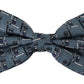 Elegant Silk Blue Bow Tie