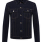 Elegant Dark Blue Denim Jacket