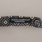 Black white 100% Silk Adjustable Neck Papillon Tie