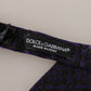 Blue Geometric Silk Adjustable Neck Papillon Tie