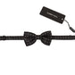 Black White Polka Dot 100% Silk Neck Papillon Tie