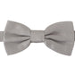 Gray 100% Silk Adjustable Neck Papillon Tie