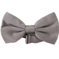 Gray 100% Silk Adjustable Neck Papillon Tie