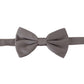 Gray 100% Silk Adjustable Neck Papillon Tie