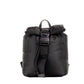 Jeans Couture Small Black Puffy Nylon Safety Buckle Backpack Book Bag