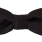 Elegant Black Silk Bow Tie
