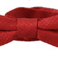 Red 100% Silk Adjustable Neck Papillon Tie