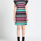 Multicolor Striped Sleeveless Summer Dress