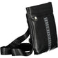 Black Polyurethane Men Shoulder Bag