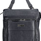 Blue Polyurethane Women Backpack