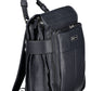 Blue Polyurethane Women Backpack