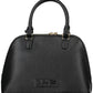 Black Polyurethane Women Handbag