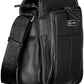 Black Polyurethane Men Shoulder Bag