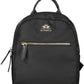 Black Nylon Women Backpack