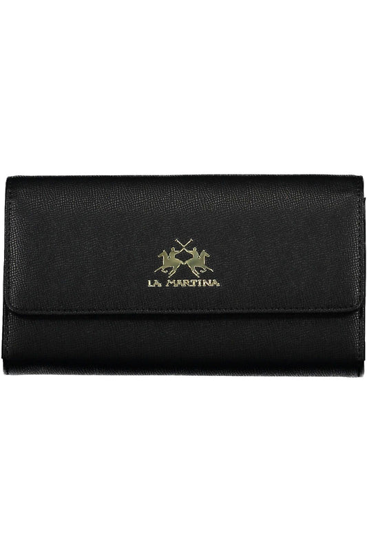 Black Polyurethane Women Wallet